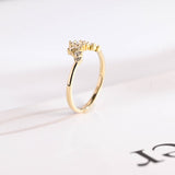 Stunning 0.2 TCW Marquise & Round Moissanite Stones Curved Wedding Bands 7