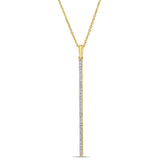 Round Cut Cubic Zirconia in 925 Sterling Silver Necklace 6