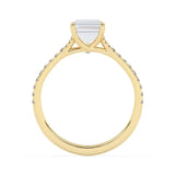 Stunning 2.0 CT Round Moissanite Engagement Ring with Dainty Pave Design 3