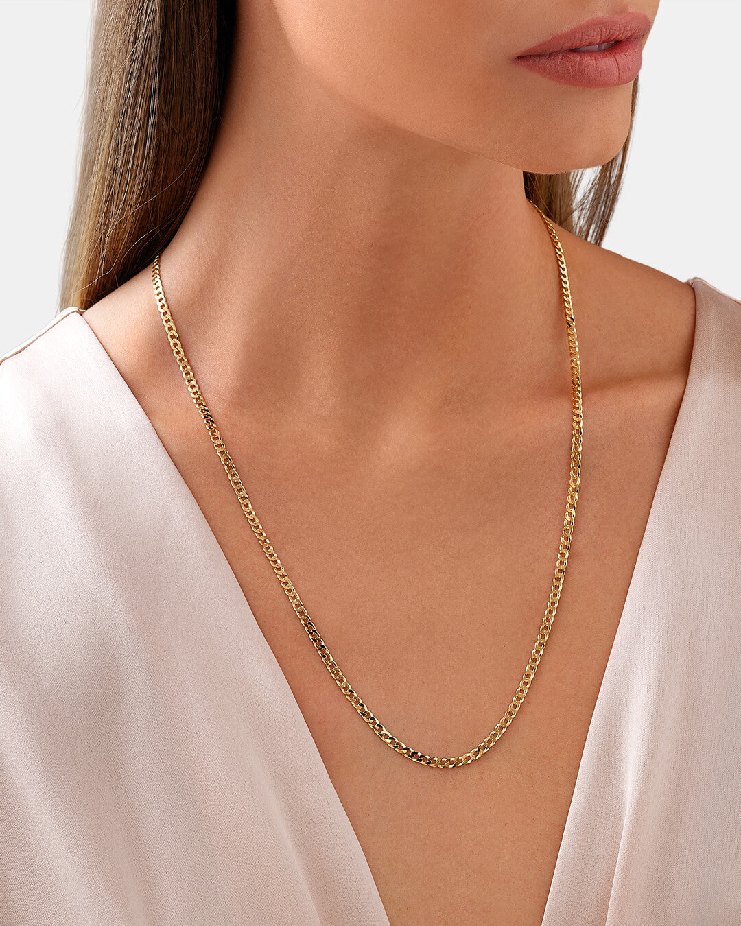 Round Cut Cubic Zirconia in 925 Sterling Silver Necklace 4