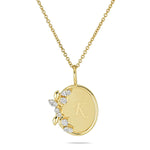 0.20 CT Round & Marquise Moissanite Diamond Secret Garden Medallion Pendant Necklace in Solid Gold 2