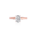 Stunning 1.0 CT Oval Moissanite Engagement Ring with Hidden Halo Design 1