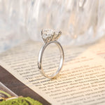 Stunning 3.0 CT Marquise Cut Moissanite Engagement Ring with Cluster Design 5