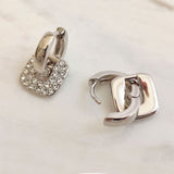 Round Cut Cubic Zirconia in 925 Sterling Silver Earrings 3