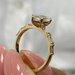 Stunning 2.0 CT Round Moissanite Engagement Ring with Dainty Pave Design 4