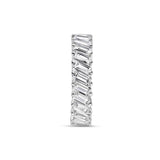Stunning 0.5 TCW Baguette Moissanite Stones Artemis Wedding Bands 3