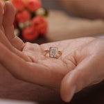 Stunning 3.0 CT Radiant Moissanite Engagement Ring with Bezel Design 6