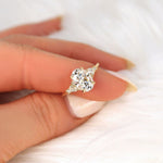 Stunning 2.5 CT Oval Moissanite Engagement Ring with Cluster Design 7