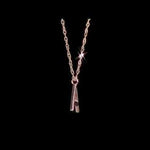 Round Cut Cubic Zirconia in 925 Sterling Silver Necklace 23