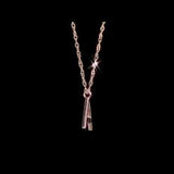 Round Cut Cubic Zirconia in 925 Sterling Silver Necklace 23