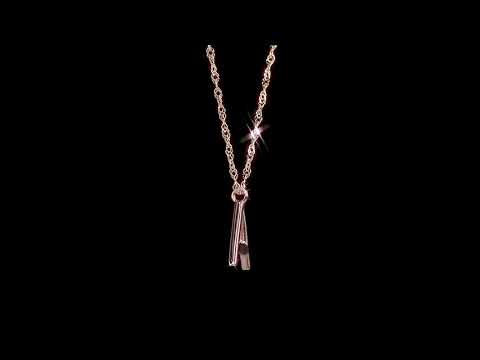 Round Cut Cubic Zirconia in 925 Sterling Silver Necklace 23