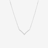 Round Cut Cubic Zirconia in 925 Sterling Silver Necklace 1