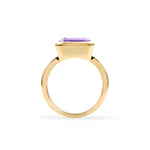 3.0 CT Emerald Amethyst Lab Made Diamond- February Birthstone Engagement Ring 4