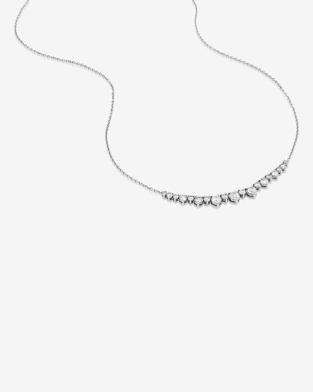 Round Cut Cubic Zirconia in 925 Sterling Silver Necklace 3