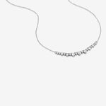 Round Cut Cubic Zirconia in 925 Sterling Silver Necklace 3