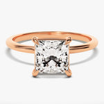 Stunning 1.5 CT Princess Moissanite Engagement Ring with Solitaire Design 5