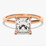 Stunning 1.5 CT Princess Moissanite Engagement Ring with Solitaire Design 5