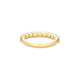 Stunning 0.9 TCW Round Moissanite Stones Half Eternity Wedding Band 4