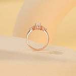 Stunning 2.0 CT Oval Shape Moissanite Engagement Ring with Cluster Design 4