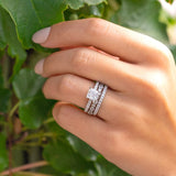 Stunning 0.4 TCW Round Moissanite Stones Full Eternity Wedding Band 5