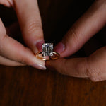 Stunning 1.0 - 2.0 CT Emerald Moissanite Engagement Ring with Solitaire Design 2