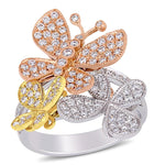 Round Cut Cubic Zirconia in 925 Sterling Silver Wedding Bands 8