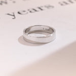 Delicate Moissanite Band with 0.3 TCW Round Cut Stones in Solid Gold 10