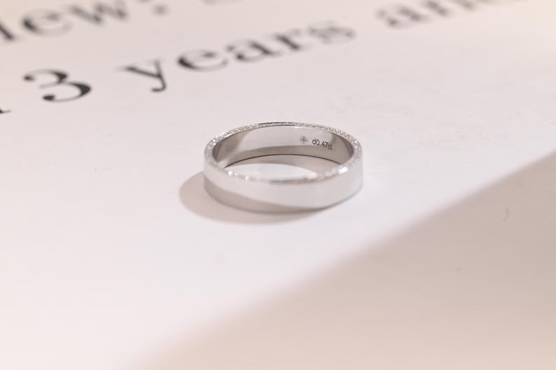 Delicate Moissanite Band with 0.3 TCW Round Cut Stones in Solid Gold 10