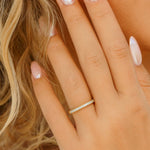 Stunning 0.2 TCW  Round Moissanite Stones The Desire Wedding Bands 4