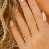 Stunning 0.2 TCW  Round Moissanite Stones The Desire Wedding Bands 4