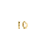 Square Huggies Earrings in Gold 1