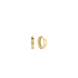 Square Huggies Earrings in Gold 1
