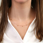 Customized Letter Name Necklace in Solid Gold 3