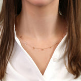 Customized Letter Name Necklace in Solid Gold 3