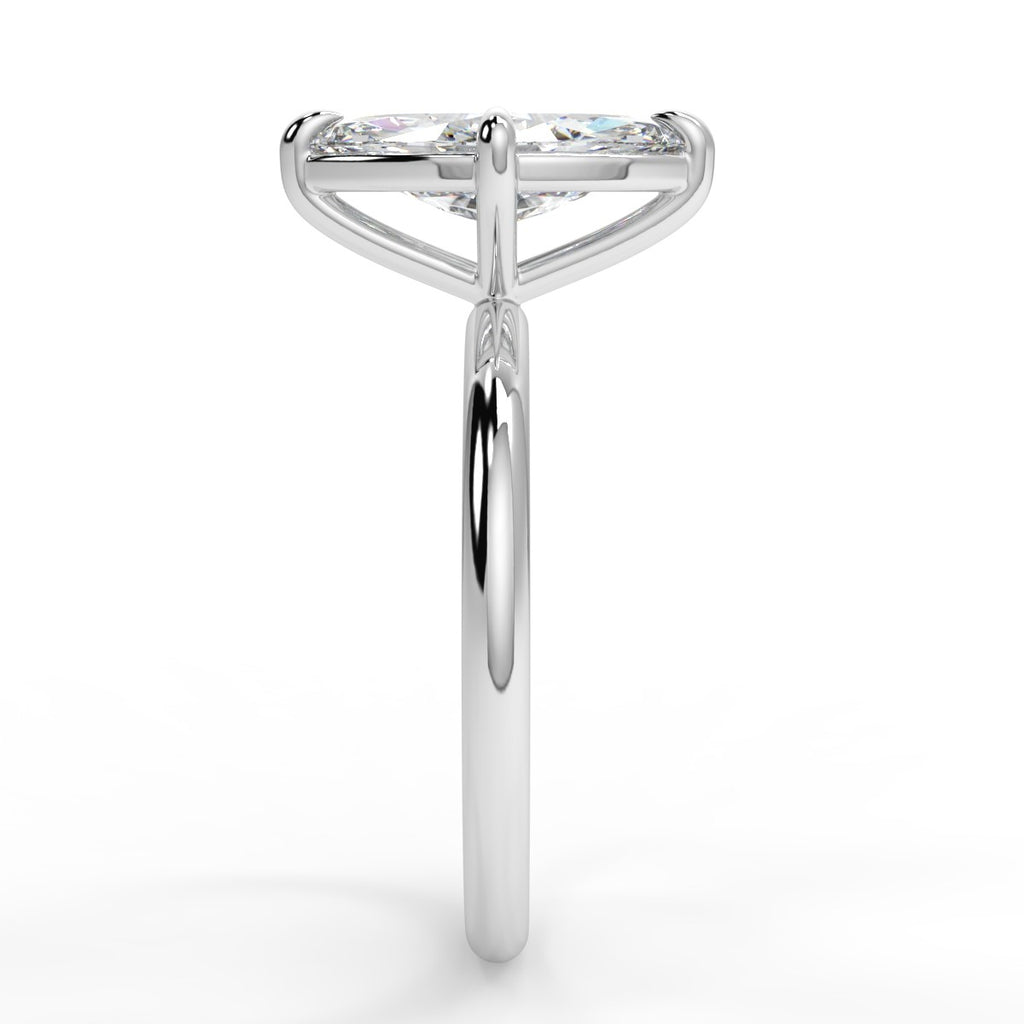 Stunning 1.05 CT Marquise Moissanite Engagement Ring with Solitaire Design 7