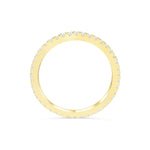 Stunning 0.4 TCW Round Moissanite Stones With Full Eternity Wedding Band 3