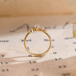 Stunning 1.0 CT Marquise Cut Moissanite Engagement Ring with Cluster Design 5