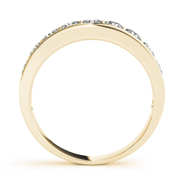 Stunning 0.30 CT Round Moissanite Stones Channel Wedding Band 2