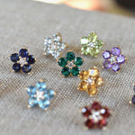 0.20 CT Round Amethyst Lab Made Diamond- February Birthstone Studs 8