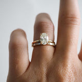 Stunning 0.20 TCW Round & Baguette Moissanite Stones Alternate Wedding Bands 3