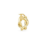 Stunning Twisted Hoops Earrings in Gold 1