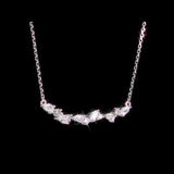 Round Cut Cubic Zirconia in 925 Sterling Silver Necklace 4