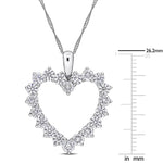 Round Cut Cubic Zirconia in 925 Sterling Silver Necklace 4