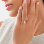 Stunning 1.25 CT Pear Moissanite Engagement Ring in Solitaire Design 5