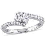 Round Cut Cubic Zirconia in 925 Sterling Silver Wedding Bands 7