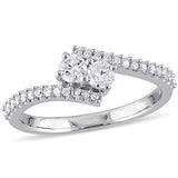 Round Cut Cubic Zirconia in 925 Sterling Silver Wedding Bands 7
