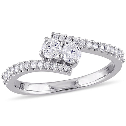 Round Cut Cubic Zirconia in 925 Sterling Silver Wedding Bands 7