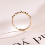 Stunning 0.2 TCW Round Moissanite Stones Half Eternity Wedding Bands 5