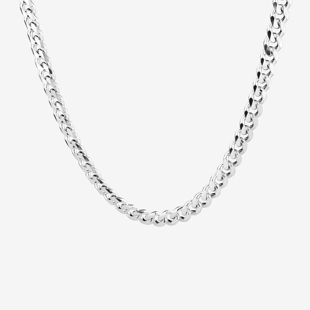 Round Cut Cubic Zirconia in 925 Sterling Silver Necklace 1