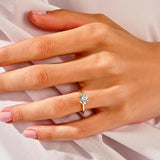 Stunning 1.0-2.0 CT Round Moissanite Engagement Ring with Solitaire Design 7